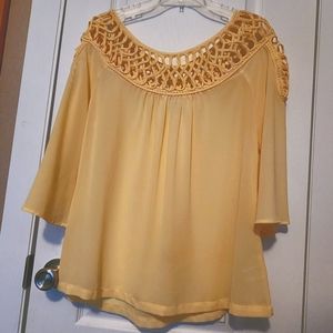 Umgee yellow blouse